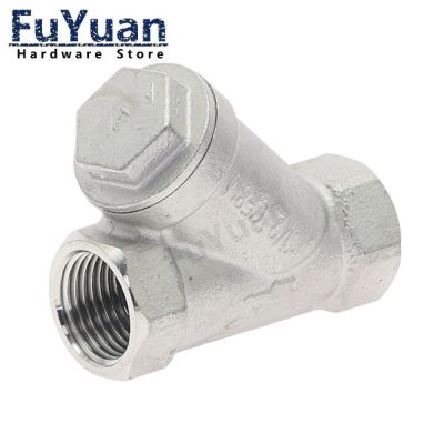 1pcs SS 304 Stainless Steel filter valve BSP 1/2" 3/4" 1" 1-1/4" 1-1/2" Female Inline Y Mesh Strainer Threads Filter check valve Clamps