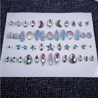 Makeup Diamond Pearl Eyes Face Music Festival DIY Body Starfish Mermaid Crystal Tattoo Rhinestone Nail Art Eyeshadow Sticker New