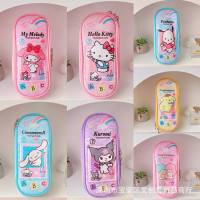 Sanrio Kuromi Pochacco HelloKitty cute pencil case student pencil storage makeup bag large capacity stationery box