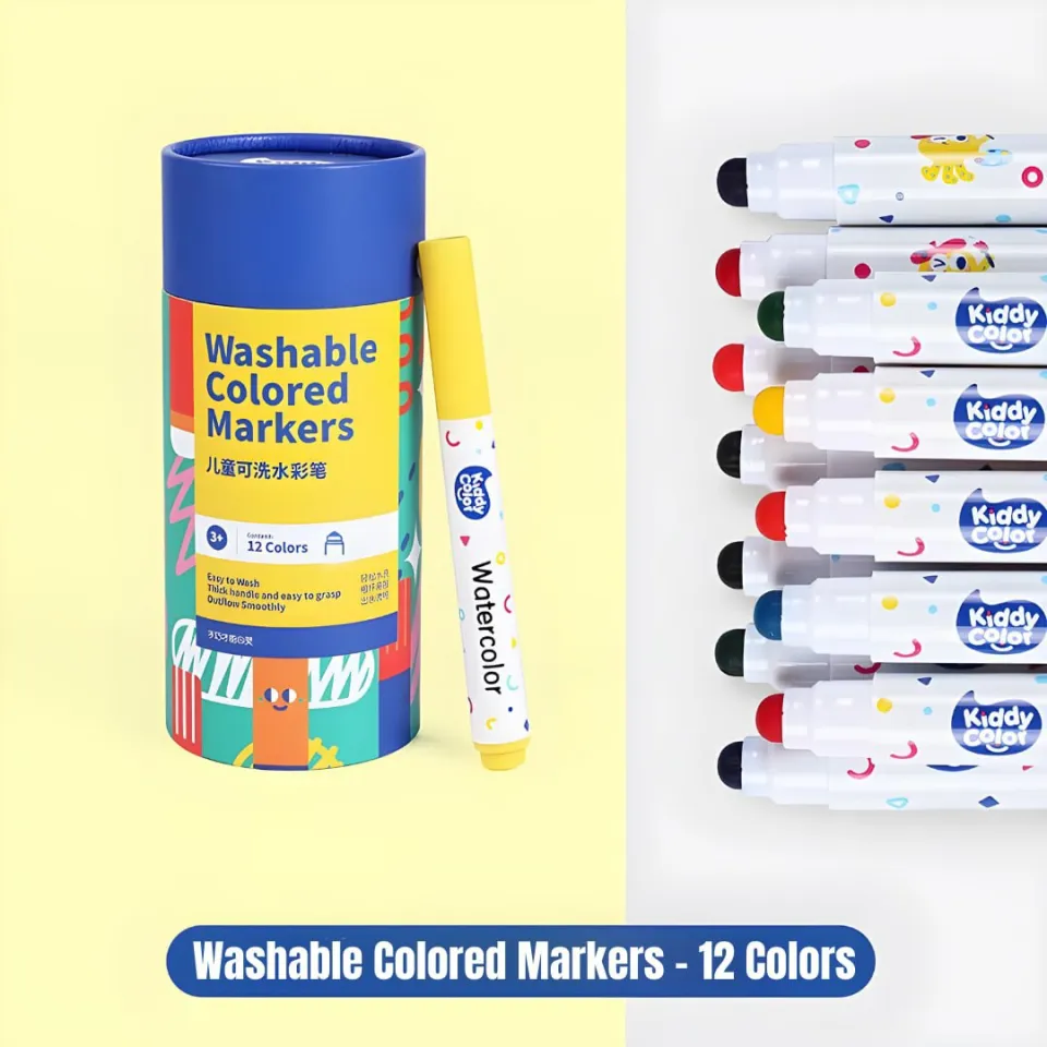 Kiddy Color Washable Colored Markers For Children Coloring