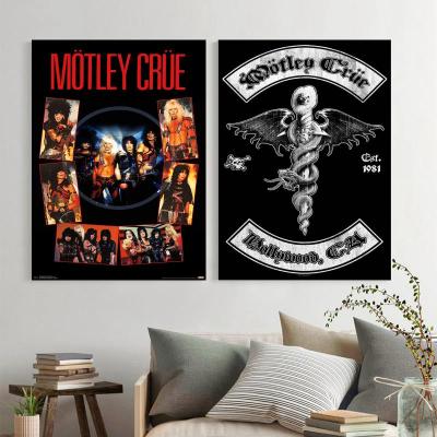Motley Crue Band Canvas Art Poster And Wall Print Modern Family Bedroom Decor