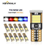 1Ps T10 Led Canbus W5W หลอดไฟรถยนต์ Led ไฟเก๋งใหม่7020 8smd 194 168ไม่มีข้อผิดพลาด12V อ่านไฟโดม