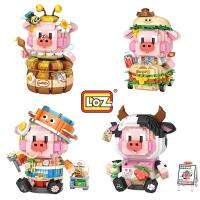 LOZ นาโนบล็อก ตัวต่อหมูน่ารัก มีให้เลือก 4 แบบ Strawberry Piggy / Noodles Piggy / Burger Pig / Honey Pig(รหัส 8134-8137)