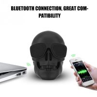 Skull Speaker Wireless Bluetooth-compatible Portable Mini Stereo Sound Enhanced Bass Speaker 5W Music Player Skull Shape Speaker Wireless and Bluetoot