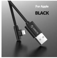 ORICO(HTM/HTL) Micro/lightning USB Charging Cable 2.4A Elbow USB Data Cable Fast Charge 1.2เมตร