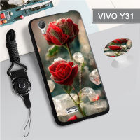 สำหรับ VIVO Y31 2016/Y31A/Y35/Y37/Y51/Y53/1606เคสซิลิโคนนิ่มพร้อมห่วงและเชือก