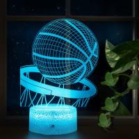 Basketball 3D Night Light Game Room Anime Baseball Desk Setup Lighting Decor Sport Game Sensor Light For Kids Bedside Gift