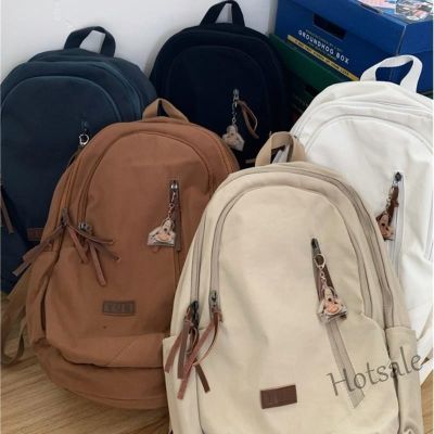 【hot sale】❐卍☽ C16 Large Capacity Solid Color Bagpack Korean Version Black Backpack New Student Schoolbag for Both Men and Women