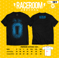 RACEROOM เสื้อยืดคอกลม สีดำ ไม่ย้วย Cotton100 สกรีนลาย OHLINS -137