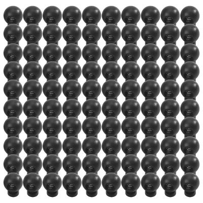 100 Piece Cord Stopper DIY Black Plastic Connector Cord Lock Stopper Switch Cover