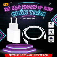 Bộ sạc nhanh IPhone 20W Chân Tròn Zin Linh Kiện Bảo Hành 12 Tháng