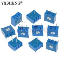 10pcs 3386P series Potentiometer 101 201 501 102 202 502 103 Precision Adjustable Resistance 3386 500R 1K 2K 5K 10K 20K 50K 100K