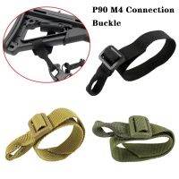 ยุทธวิธี Buttstock Strap Multi Functional Adjustable P90 M4 Connector เข็มขัดอะแดปเตอร์ที่แนบมา