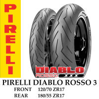 120/70 ZR17 + 180/55 ZR17 PIRELLI DIABLO ROSSO 3