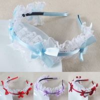 【CW】 M89E Hair Hoop with Mesh Headband Bow Props Maid Anime Headdress Accessories