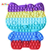 AliToys Đồ Chơi Pop It Fidget Câu Đố Giáo Dục Kích Thước Lớn Hình Vuông