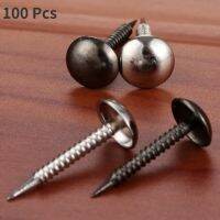 ™ 100 Pcs Upholstery Nails Furniture Fittings Sliver/Black Jewelry Wood Box Sofa Furniture Tack Stud Pushpin Doornails Home Decor