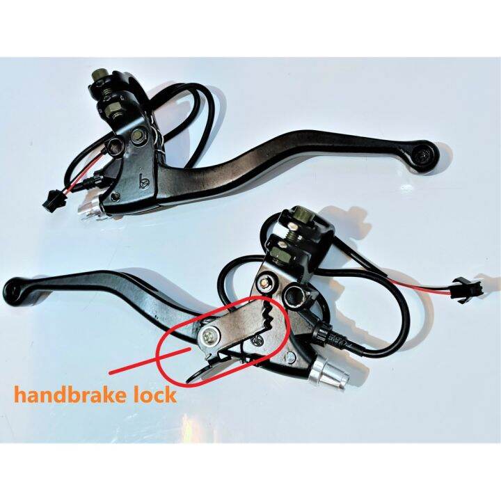 ebike brake lever with safety lock, hand brake lock on left side