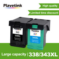 Plavetink ตลับหมึก343XL สำหรับ HP 338 343 XL Deskjet 460c 5740 5745 6520 6540 6620 6840 9800 6200 6210 5480เครื่องพิมพ์