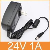 1PCS 24V1A AC 100V-240V Converter Adapter DC 24V 1A 1000mA Power Supply 24W US Plug 5.5mm x 2.1-2.5mm