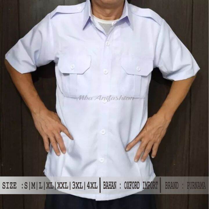 DESAIN TERBARU ! HEM KEMEJA PUTIH PANGKAT PNS ASN DINAS PILOT PDL PDH ...