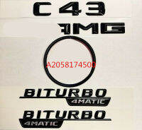 สำหรับ C CLASS C43 W205 SALOON สีดำด้านหลัง C43 AMG STAR BITURBO ป้าย Interchange