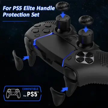 PSS Silicone Cover Case for PS5 DualSense Controller, Anti Slip Protective  Sleeve Skin Compatible for Playstation 5 Controller (Black) Accessories