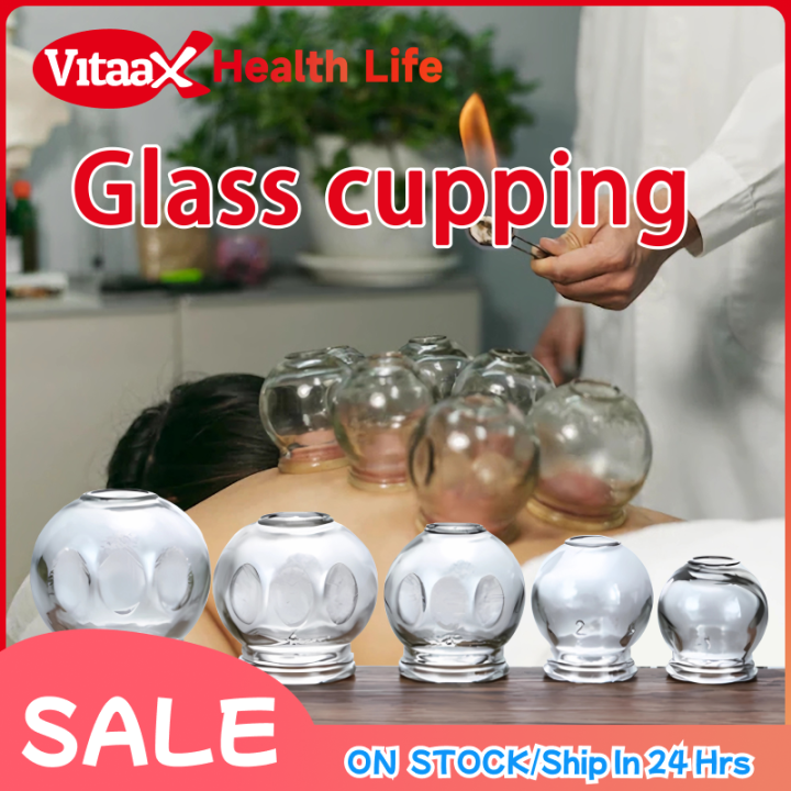 12 PCS Glass Cupping Therapy Set Thick Glass Cupping Set Fire Glass