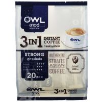 อาวว์ กาแฟปรุงสำเร็จ 3 อิน 1 สูตรเข้มข้น 20 ซอง Owl 3 in 1 Instant Coffee Strong 320 G. 20 Packs