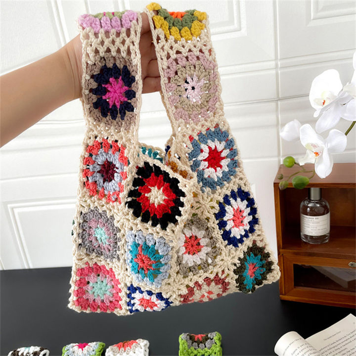 bohemian-style-knitting-tote-flower-crochet-travel-shopper-bag-ethnic-style-beach-bag-flower-crochet-shoulder-bag-designer-hollow-knitting-tote