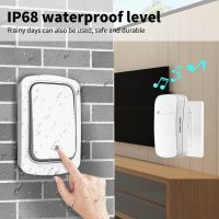 ❏ Intelligent Outdoor Wireless Doorbell IP68 Waterproof USB Powered Doorbell 38 Rings Smart Door Bell Chime Rings Security Alarm