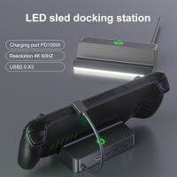 【LZ】☃  LED Sled Docking Station Base de TV Conversor de vídeo Projeção Tipo C Base de expansão para Steam Deck Console