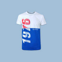 Hybrid T-shirt Men ไฮบริดเสื้อยืดผู้ชายแขนสั้น สีขาว/ฟ้า (White/Blue)MTS-1355-WH/BU