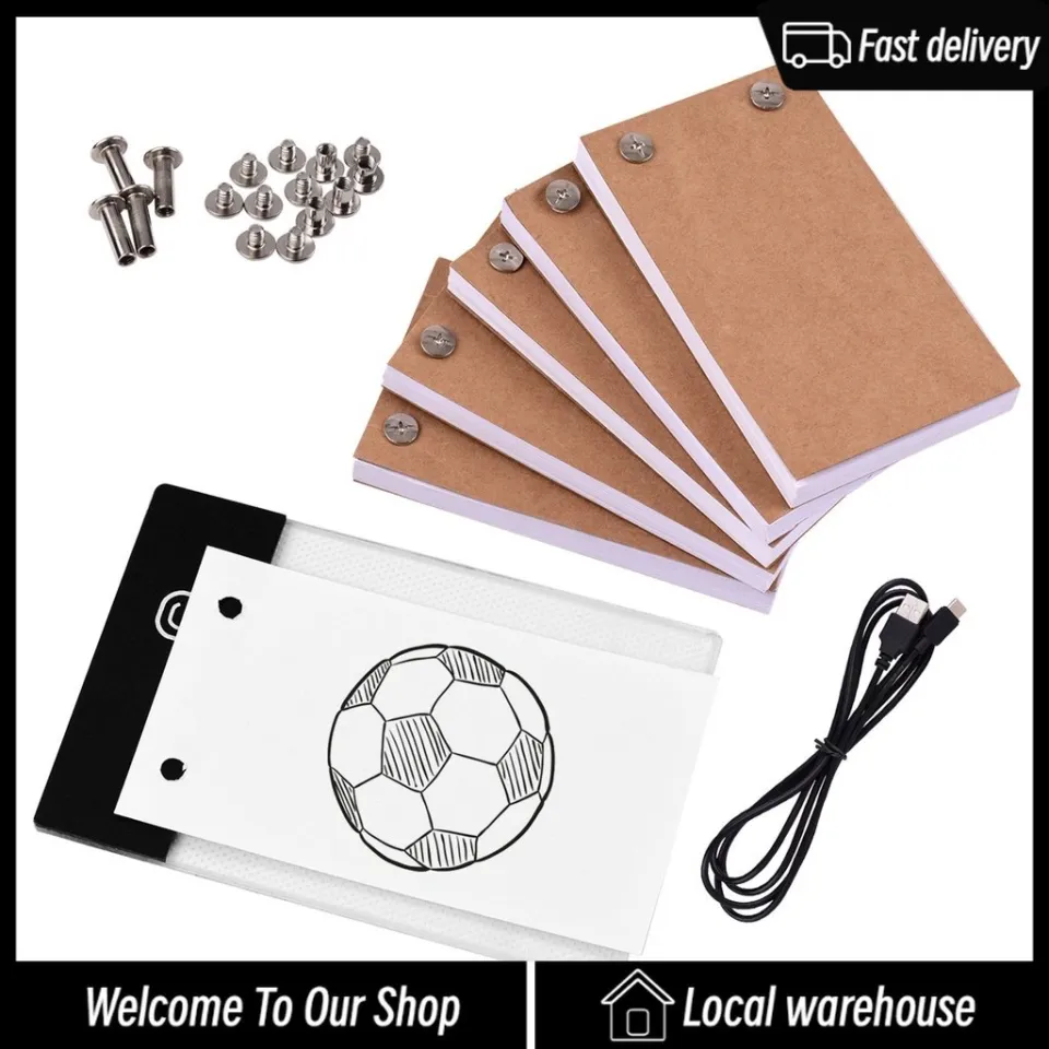 Flip Book Kit with Light Pad LED Light Box Tablet 300 Sheets Drawing Paper  Flipbook with Binding Screws for Drawing Tracing