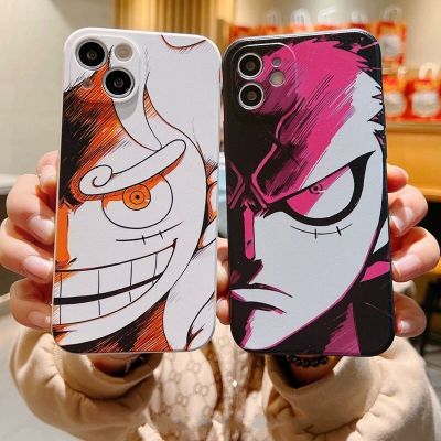One Piece Lu ffy Zoro&nbsp;Phone Case For iPhone 14 Pro Max 13 Pro Max 12 Pro Max Soft Silicone Phone Back Cover for iPhone 13 Mini 12 Mini  11 Pro Max XR XS Max 6 6 7 8 Plus Back Shell