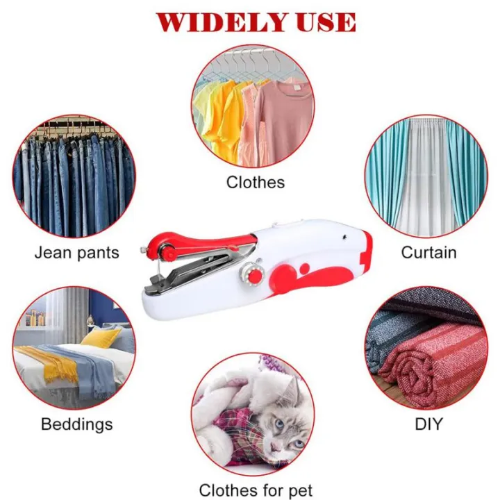 Singer Hand Sewing Machine Stitch Sew Quick Handheld Mending Mini