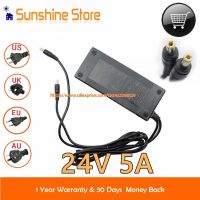 GVE อะแดปเตอร์ Ac GM120-2400500-F ของแท้24V 5A แหล่งจ่ายไฟ120W พร้อม Charger Laptop คอมพิวเตอร์เอาต์พุต2สาย