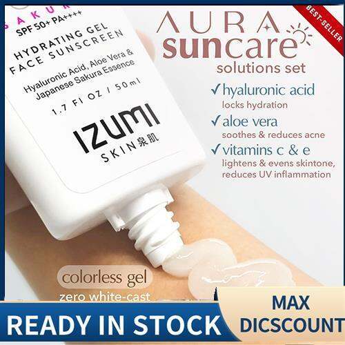 IZUMI Colorless SPF 50 Face Sunscreen Gel BESTSELLER Lazada PH