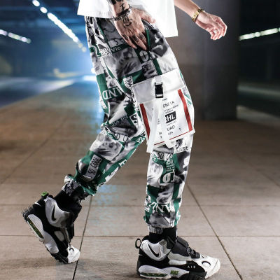 Multi Pockets Cargo Harem Jogger Pants Men Hip Hop Fashion Casual Track Trousers Streetwear Harajuku 2022 New Men Sweatpants