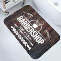 Barbershop Decoration Entrance Doormat Carpet for Living Room Decor Barber Bedroom Floor Mat Barbershop Welcome Mat Veranda Rugs