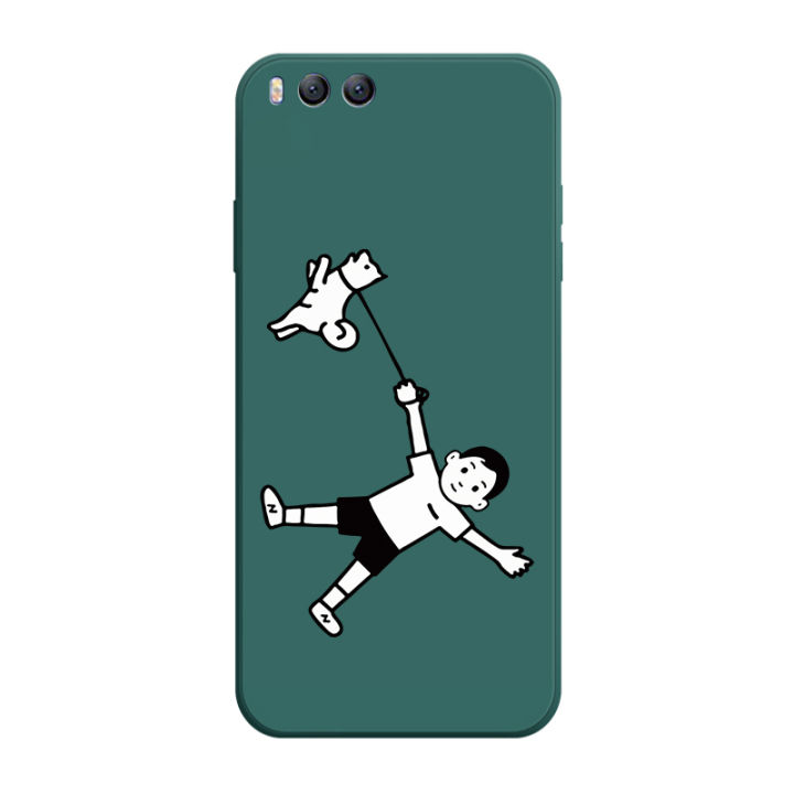 เคส-xiaomi-6-case-การ์ตูนด็อก-เคสกันกระแทกซิลิโคนเหลวแบบเต็มรูปแบบต้นฉบับสี่เหลี่ยมจัตุรัสตัวป้องกันกล้องด้านหลัง