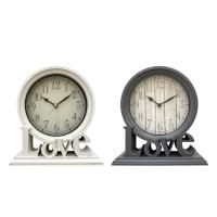 Rustic Desk Clock Mantel Clocks Shelf Table Clocks Non Ticking Digital Love Decorative for Wedding Farmhouse Bedroom Decors Home