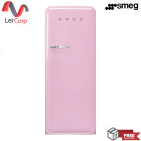 [0% 10 เดือน] (Smeg) ตู้เย็น 50’Retro Style Aesthetic รุ่น FAB28RPK5 สีชมพู