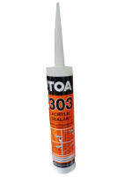 อะคริลิก TOA 303 (280ml.) สีขาว อุดร่อง , รวยต่อ , กันซึม สำหรับ ไม้ คอนกรีต อิฐ ปูน