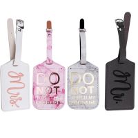 【DT】 hot  Travel Accessories Print Letters Luggage Tag Pu Leather Travel Suitcase ID Addres Holder Baggage Boarding Tag Portable Label