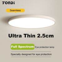 ไฟติดเพดาน LED แบบบางพิเศษ TONDI โคมระย้าตกแต่งโคมไฟห้องทานอาหารในครัว AC110/220V