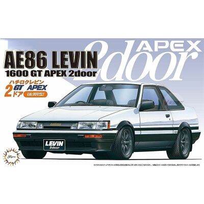 Fujimi AE86 04649หุ่นประกอบ1/24แบบสเกลสำหรับ Levin 1600GT Apex 2ประตู 85ของเล่น DIY โมเดลสำหรับรถรุ่น S Hoy