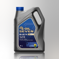 S-OIL 7 BLUE #9 CI-4 10W40 สำหรับเครื่องยนต์ดีเซล สังเคราะห์ 100% ฟรี S-Oil Clean ขนาด 4 ลิตร