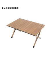 โต๊ะอลูมิเนียมพับได้ Blackdeer Wood Veins Aluminum Egg Roll Table 90