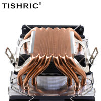 TISHRIC CPU Cooler 46 Heat s 4 Pin PWM RGB Cooling Fan PC Radiator In LGA 1150 1151 1155 1200 1700 2011 X79 X99 AM3 AM4